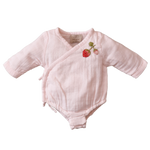 Softy romper with strawberries - Pink