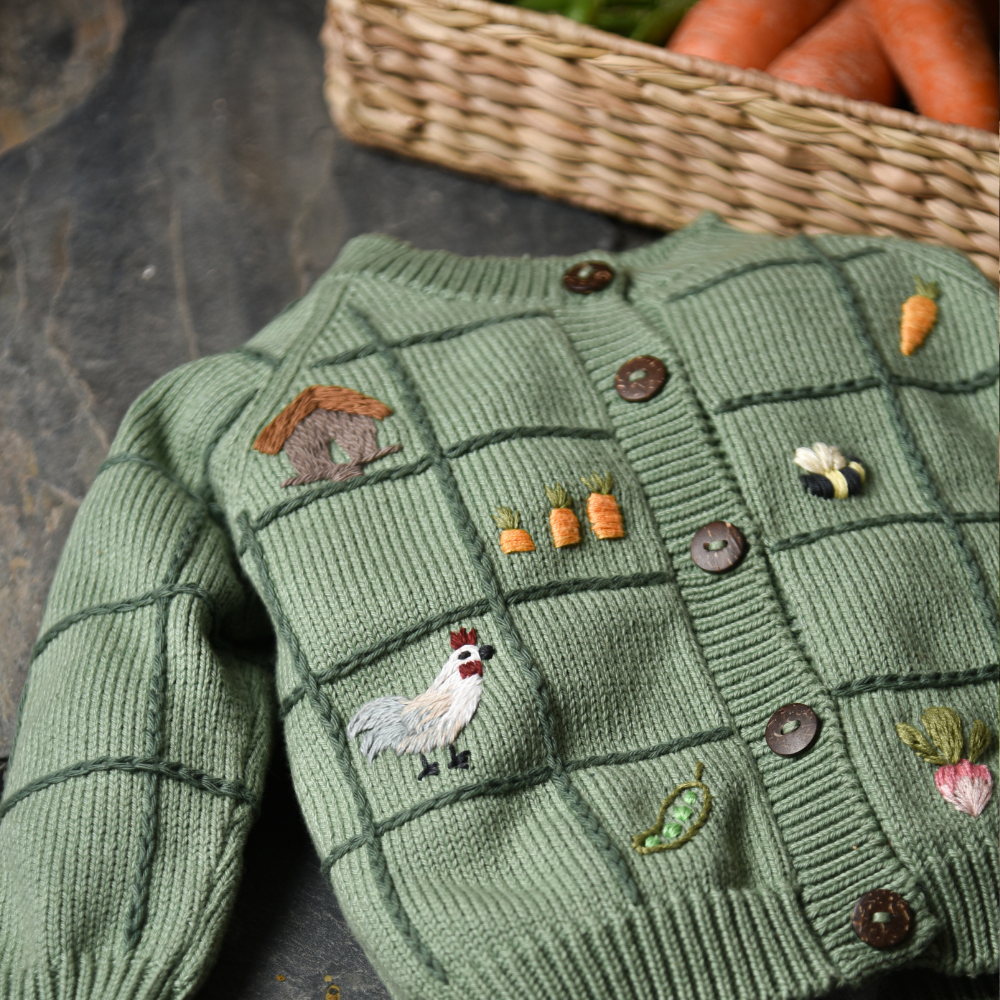 Little Farm Cardigan - Sage | Shirley Bredal Online Shop Little Farm Cardigan - Sage | Shirley Bredal Online Shop