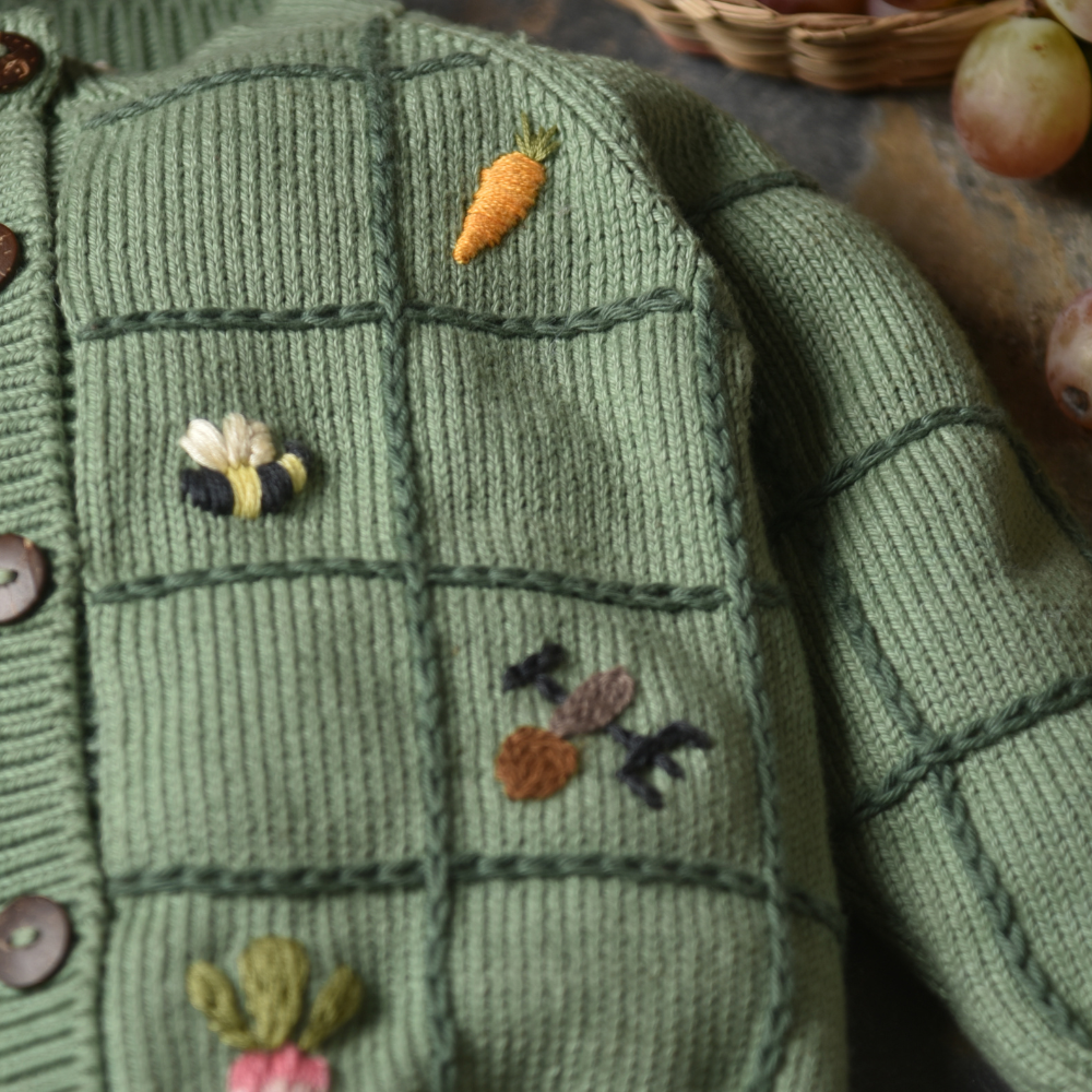 Little Farm Cardigan - Sage | Shirley Bredal Online Shop