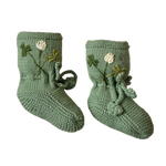 Clover footies - Sage