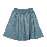 Uniqua skirt with Flower - Duck Blue