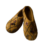 Embroidered Blooms slippers (Women) - Amber
