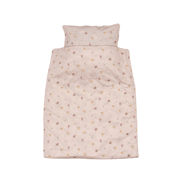 Uniqua bedding with Flowers - Dusty Pink
