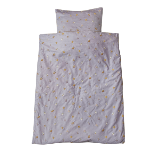 Uniqua bedding with flowers - Lilac