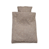 Uniqua bedding with Flowers - Taupe