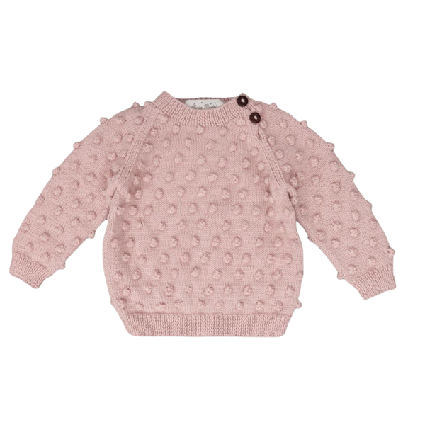 ShirleyBredal flowersweater dustypink 3Y
