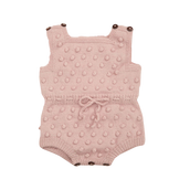 Bubble romper (Cotton) - Dusty Pink