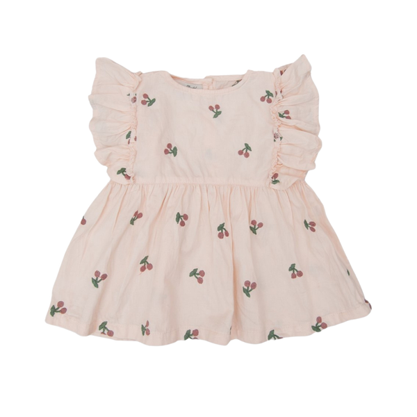 Uniqua top with Cherries - Dusty Pink