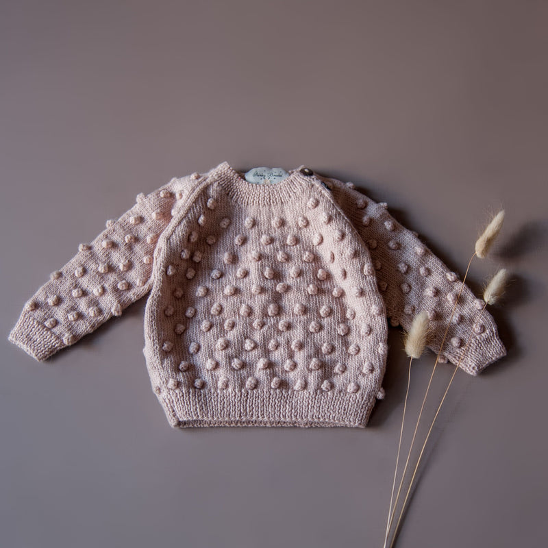 Bubble sweater, Dusty Pink, baby I Shirley Bredal