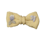 Floral knitted hairbow - Lemon