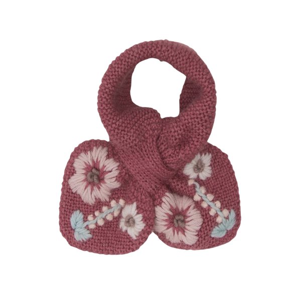 Flora scarf - Deep Berry