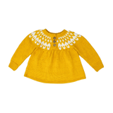 Icelandic sweater - Mustard & Cream White