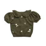 Little Buds sweater - Moss