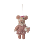 Christmas Ornament mouse - Pink