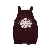 Snowflake romper - Dark Grape