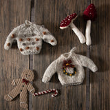 Sweater ornament Wreath - Cream White