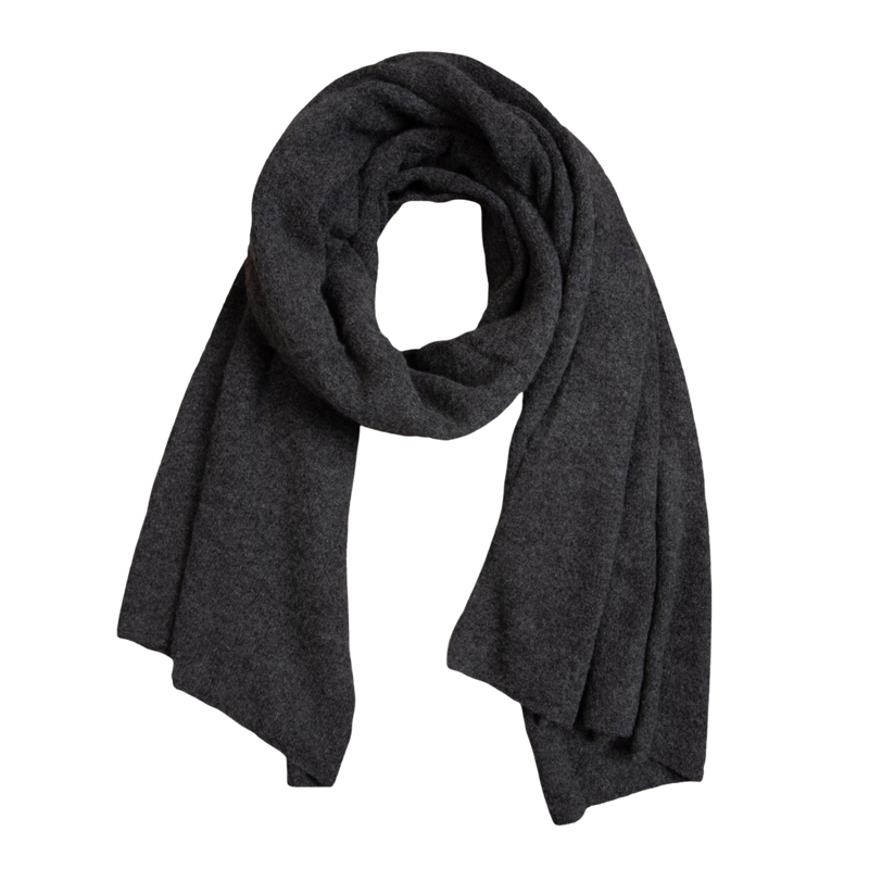 Cashfelt JUMBO scarf (cashmere) - Charcoal