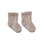 Hand knit frill socks - Barley