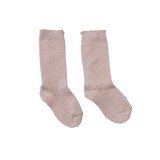 Pointelle Socks - Dusty pink
