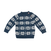 Star sweater - Navy/Cream White