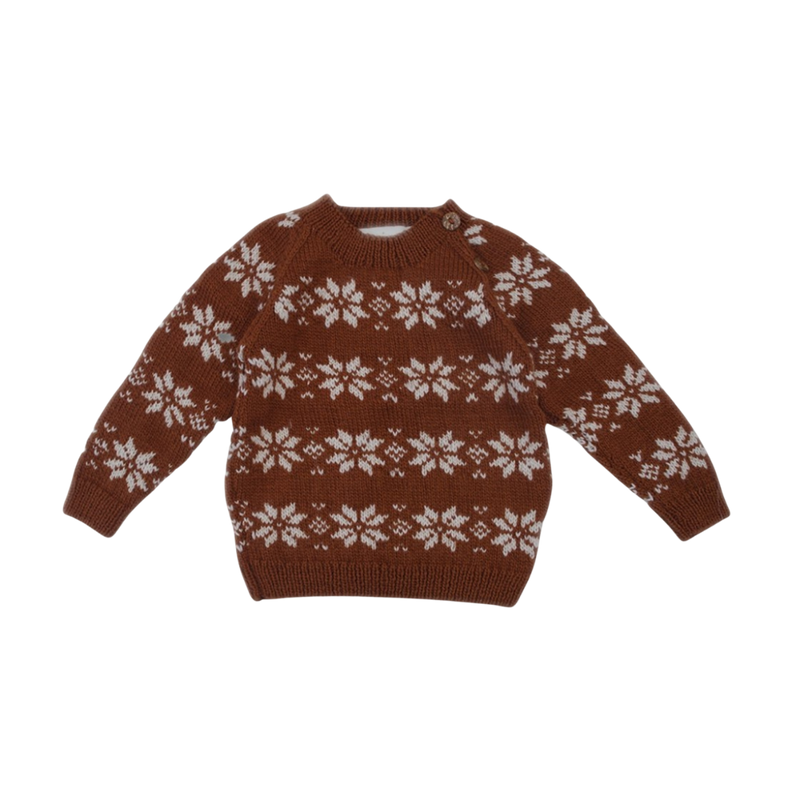 Star sweater - Rust