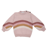 Rainbow sweater - Dusty Pink