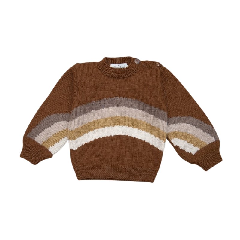 Rainbow sweater - Caramel