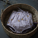 embroidered lilac bloomers