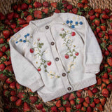 Strawberry cardigan (Cotton) - Marshmellow