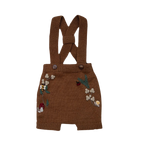 Woodland suspender short - Caramel