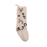 Gingerbread Stocking - Cream White